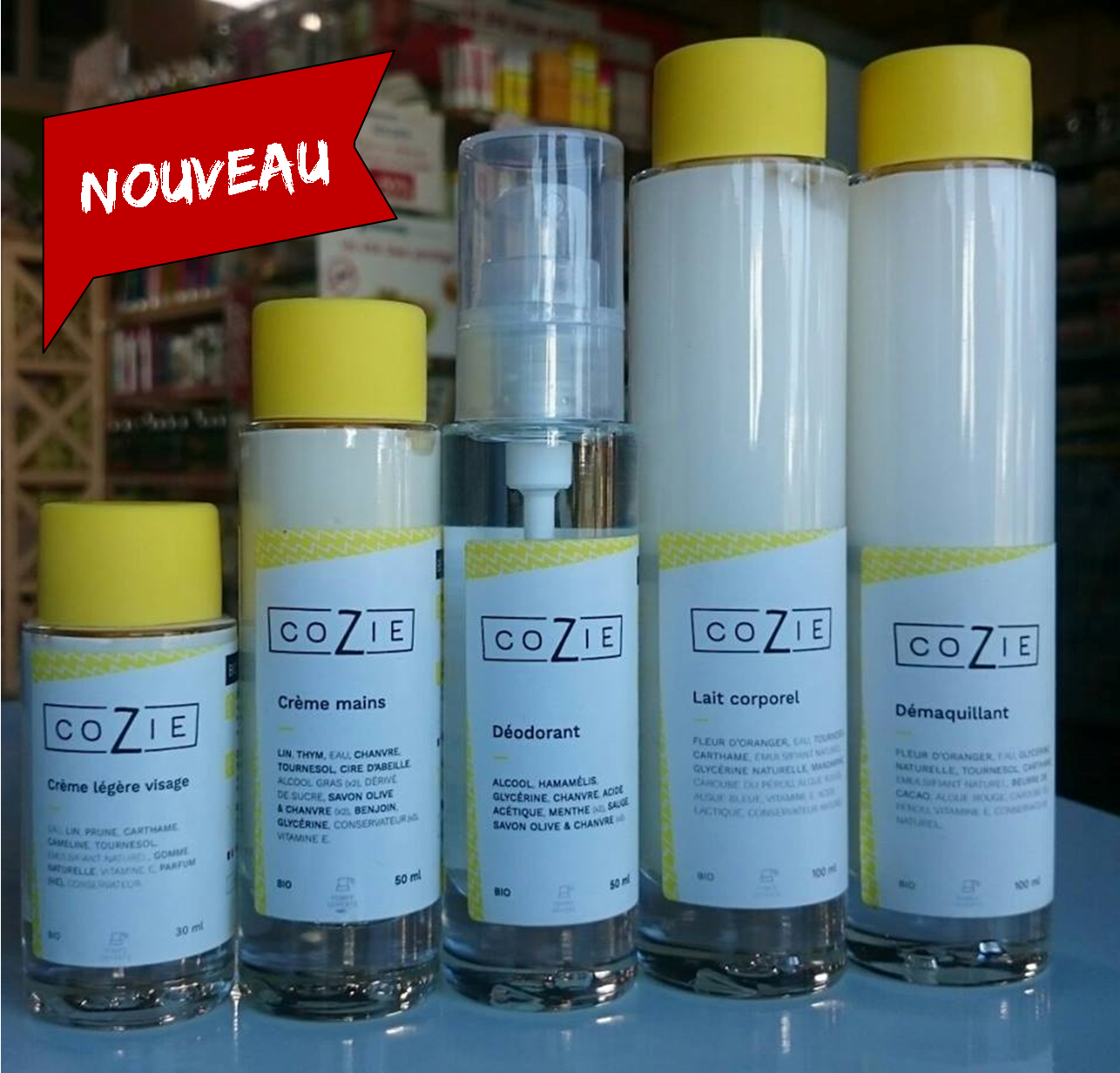 NOUVEAU : Les cosmétiques Cozie dans votre Biocoop du Pays Santon NOUVEAU : Les cosmétiques Cozie dans votre Biocoop du Pays Santon