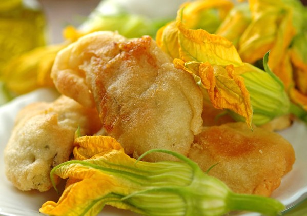 Beignets de fleurs de courgette Beignets de fleurs de courgette