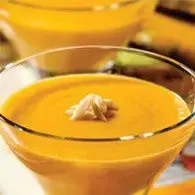 Potage à la pomme et aux graines de courges