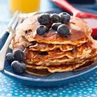 Pancakes de Courgette à la Myrtille