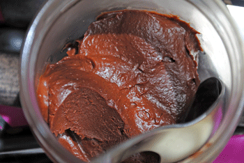 Pâte à tartiner noisette chocolat sans lait et sans gluten  (recette de Maëlle)